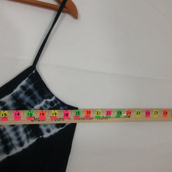 Aeropostal Romper XL Hawaiian Blue Cami Button Romper tie waist women's XL $39 - Picture 3 of 9